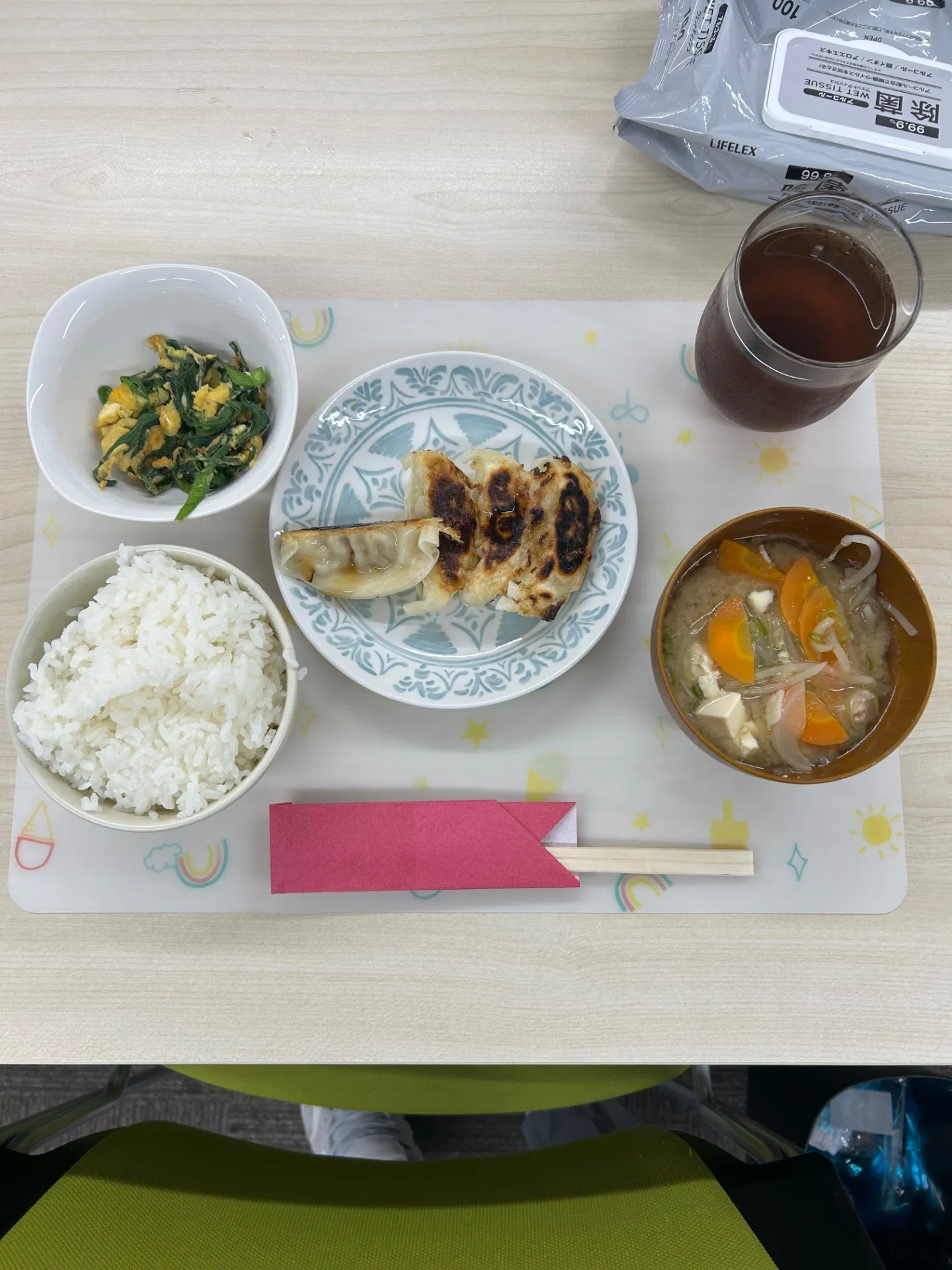 ■ 焼き餃子&具だくさん豚汁ランチ